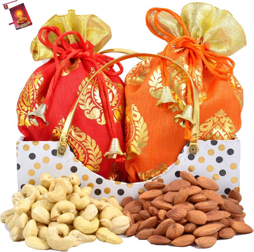 MANTOUSS Diwali gift hamper/diwali dry fruits gift box/diwali dry fruits tray Wooden, Paper Gift