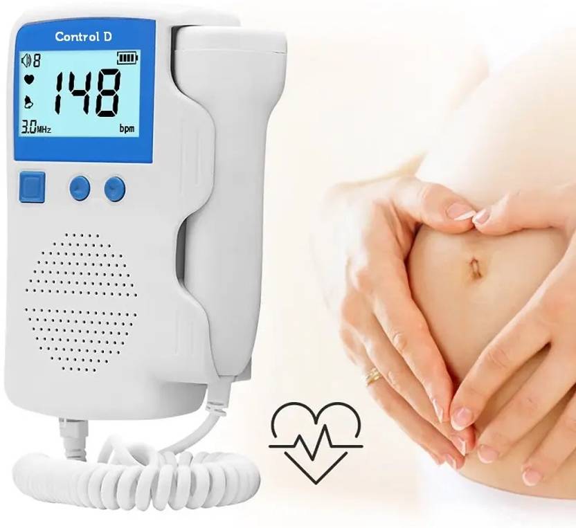 Control D Rechargeable Fetal Baby Heart Beat Monitor Heartrate Detect