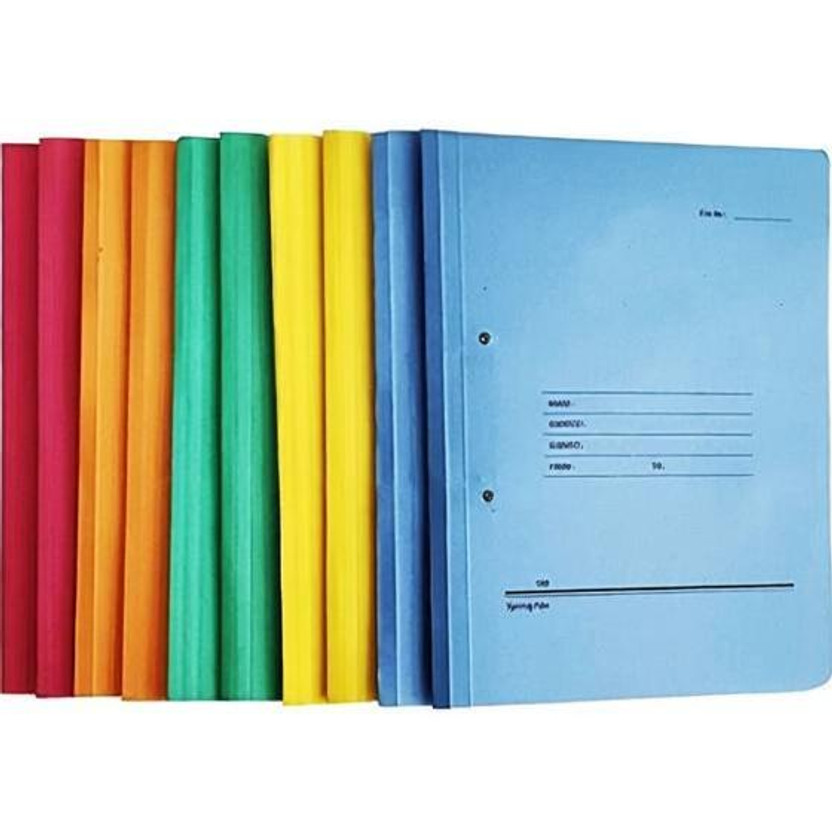 Eclet Eclet Files Multicolor Spring File Board,Cobra Clip File for Document Paper(Set Of 10, Multicolor) - Flipkart Deal
