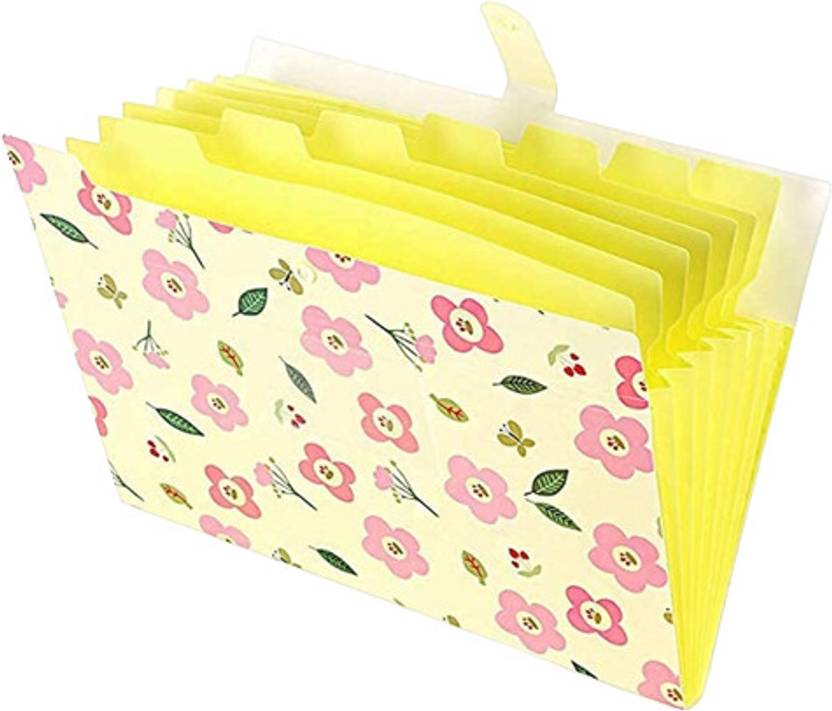 IORAA 6 Pockets Expanding File Folder for Documents