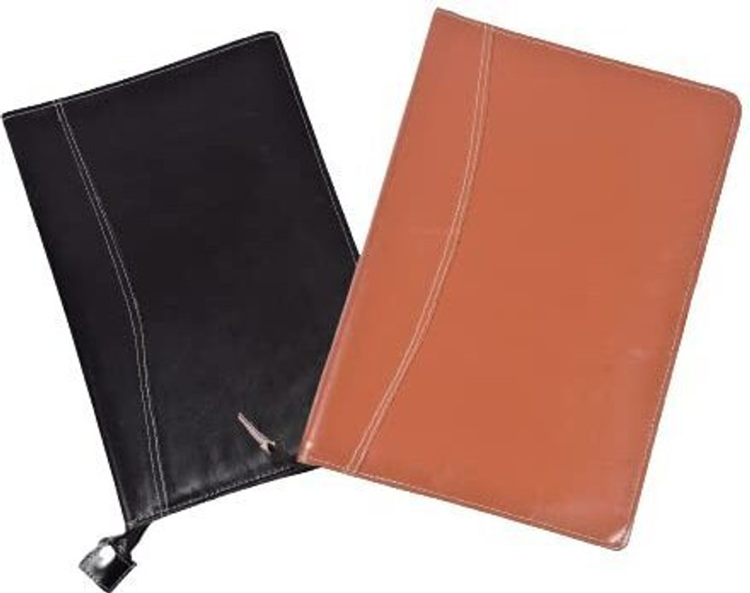 CAMPIO Leatherette 50 Leafs 2 Ring Filefolder(Set Of 2, Black, Brown)