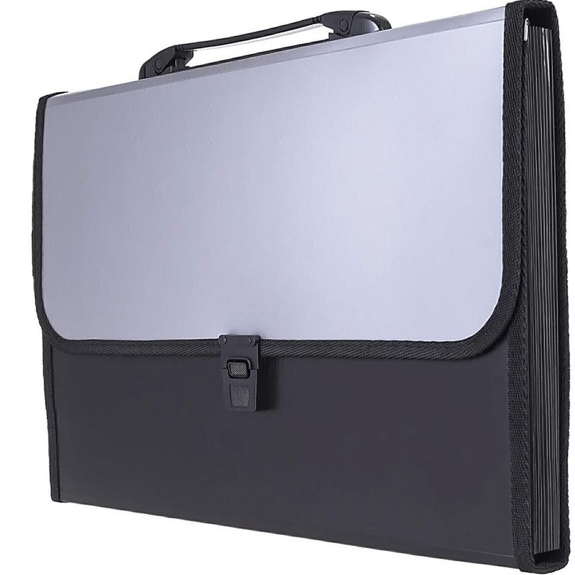 NIVIZEN NIVIZEN Plastic Project File Organizer with Handle and 13 Pockets holds up to 900 sheets(Set Of 1, Multicolor) - Flipkart Deal