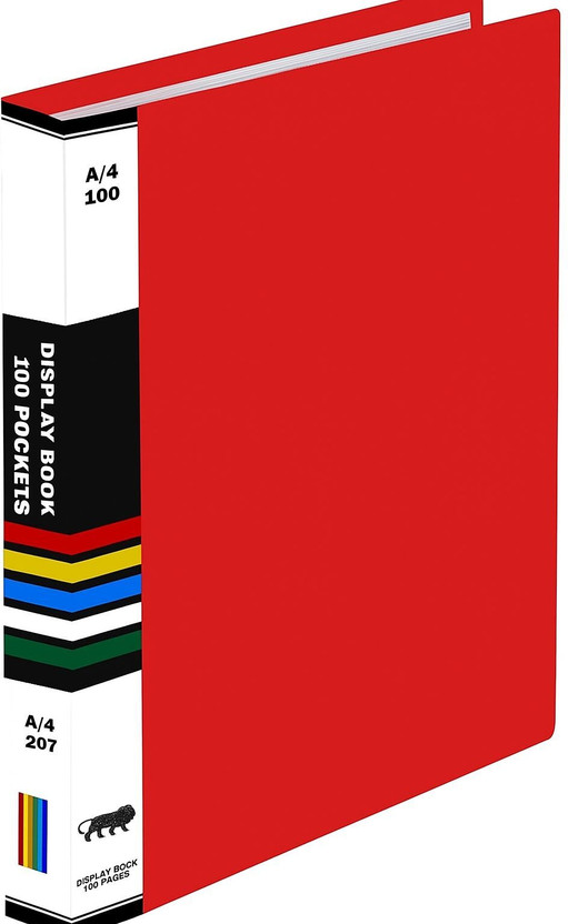 Shivom Shivom 60 pocket Display Book holder, Paper Document Holder, Business Presentation Book, Presentation Folder, certificate file(Set Of 1, Red) - Flipkart Deal