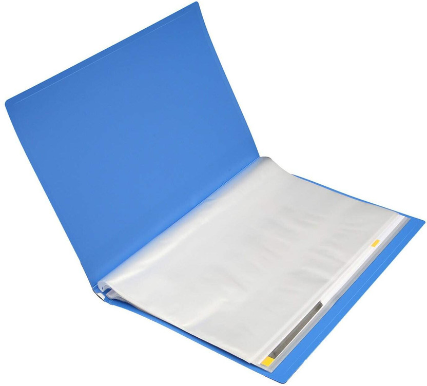 jewett Display Book File Folder, A4 Size 60 Pockets File Folder for Documents(Set Of 2, Blue)