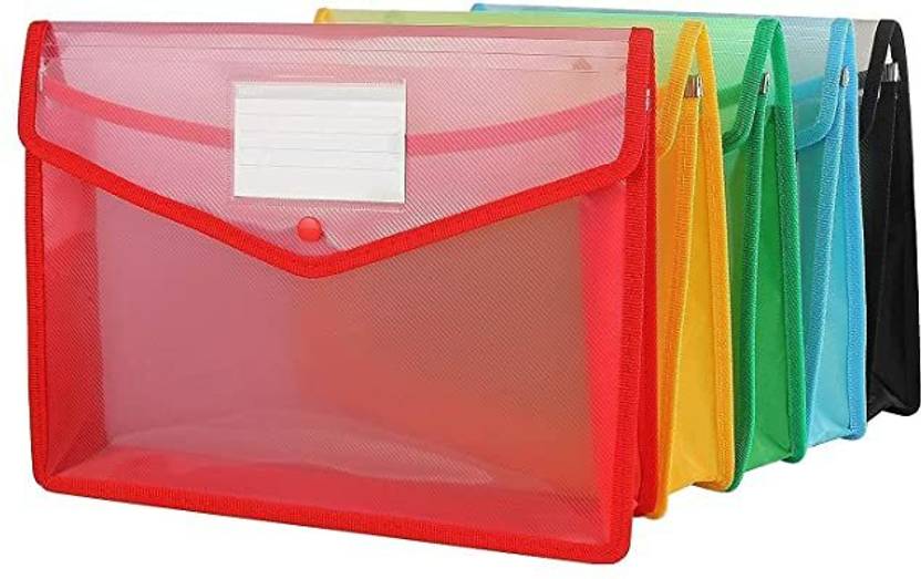 Roxova PolyPlastic Document Holder Transparent Envelope