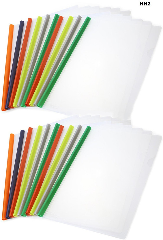 Alusters Plastic File Folder for Multicolor Report Resume Presentation File Folders file(Set Of 20, Multicolor)