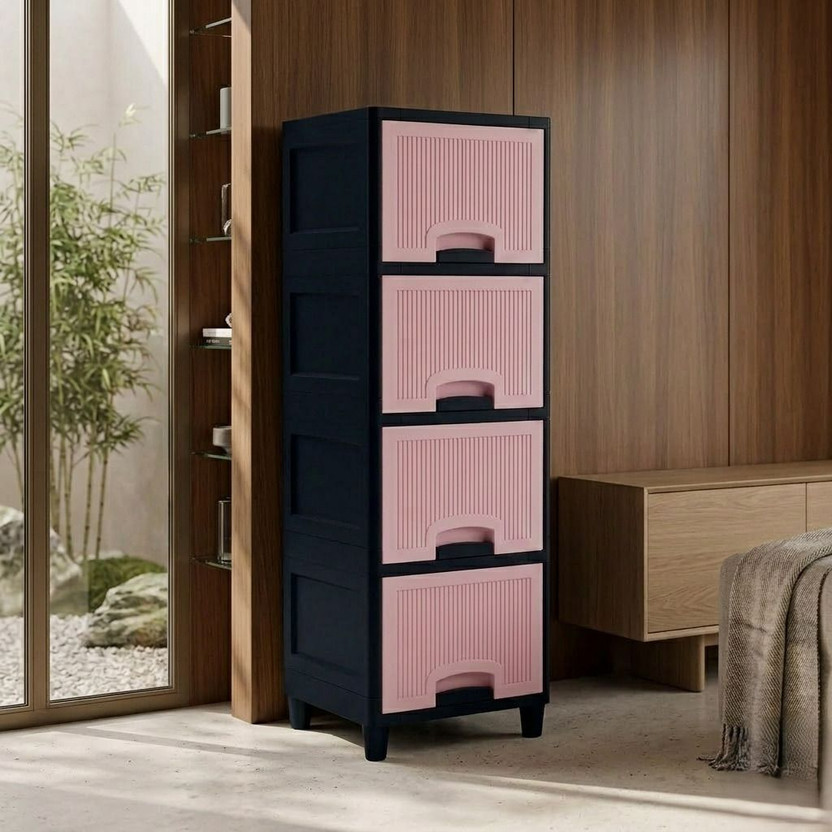 MAXTID Multi Layer Cabinet Plastic Vertical Filing Cabinet(Finish Color - White, DIY(Do-It-Yourself))