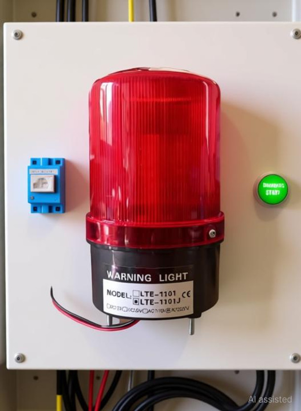 kamcon AC 110 and 220V and DC 12 and 24V LED Industrial Revolving Warning Light Fire Alarm(Wall Mounted)