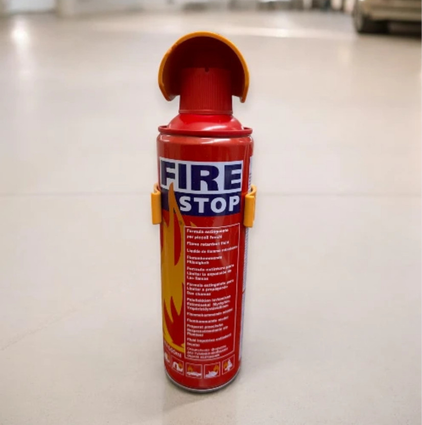 Shri fire india Fire Stop Car Fire Extinguisher Spray Easy to Use Fire Safety Equipment 500ml Fire Extinguisher Mount(0.5 kg)