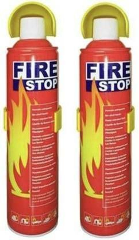 Auto Emporium Hub Fire Stop Car Fire Extinguisher with Stand Fire Extinguisher Mount(1 kg)