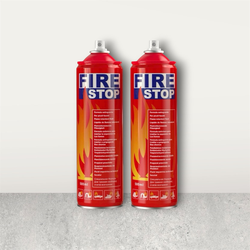 Detectfire Fire Stop Car Fire Extinguisher Spray Compact & Portable Safety Equipment Fire Extinguisher Mount(0.5 kg)