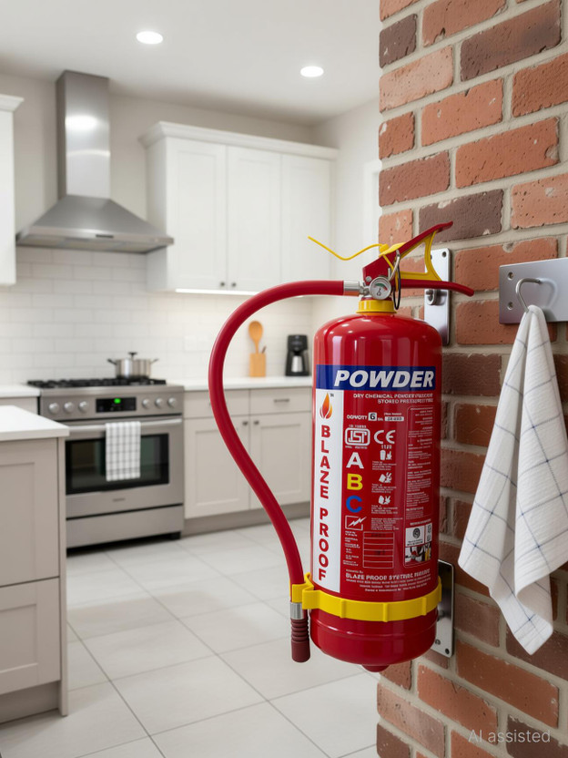 Blazeproof ABC Powder Type (Pack of 1) Fire Extinguisher Mount(6 kg)