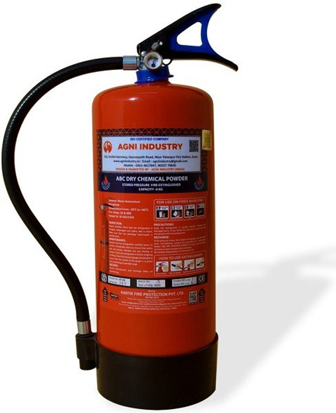 AGNI INDUSTRY Fire ABC Powder Type 2 Kg Fire Extinguisher Mount(2 kg)