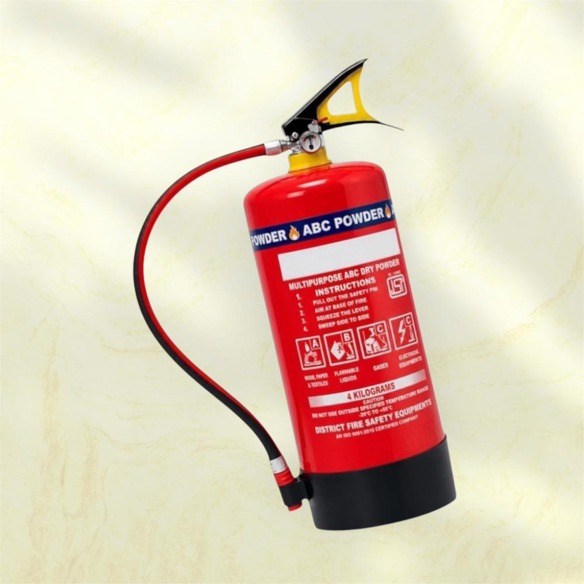 detech detech 4KgABC Powder Fire Safety Equipment Dry Powder Cylinder Home Office Warehouse Fire Extinguisher Mount(4 kg) - Flipkart Deal