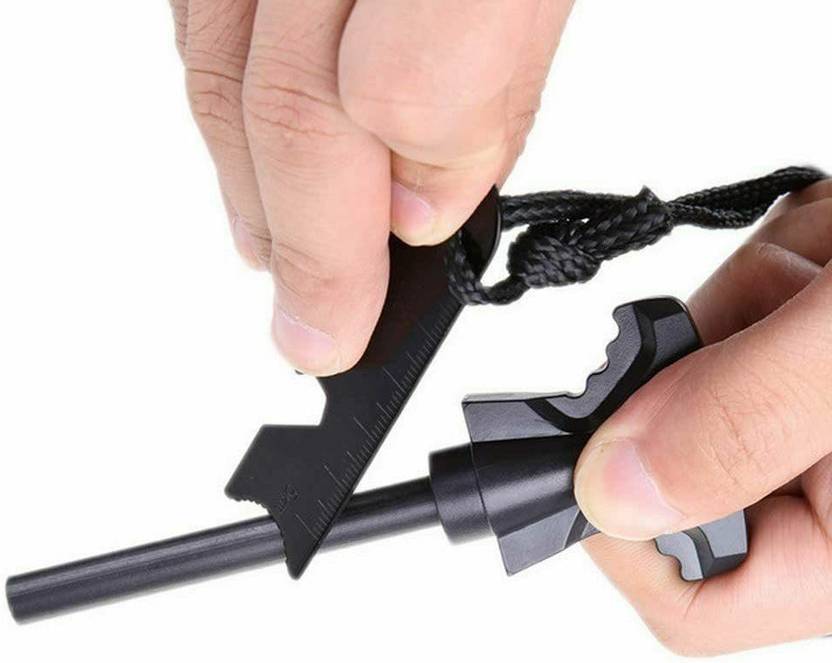 fire starter Sparking Ferrocerium Magnesium Rod Flint Fire Starter Black Magnesium Fire