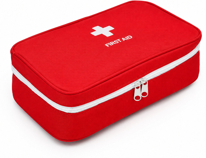 Shyam DealsHub Travel Medicine Pouch Emergency First Aid Kit Pouchorganizer With Medicine- First Aid Kit(Home, Sports and Fitness, Vehicle, Workplace)