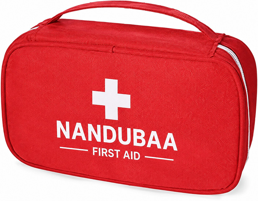 NANDUBAA Medicine Pouch First Aid Kit Bag for Travel,Camping, Sports Emergency First Aid Kit(Home, Sports and Fitness, Vehicle, Workplace)