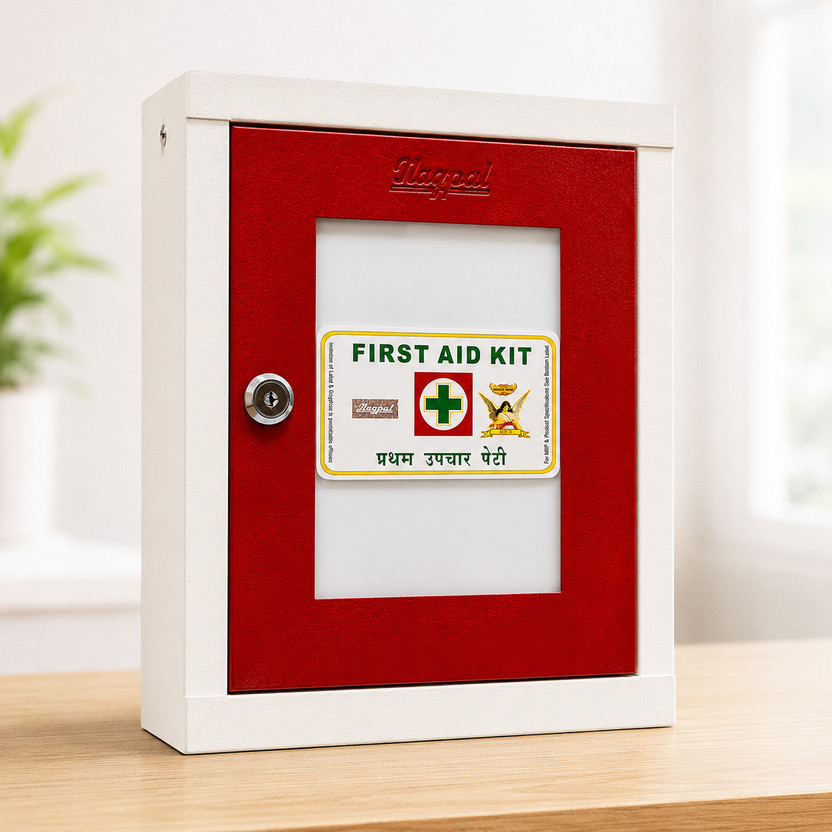 Nagpal Pharma Metal Type - 4 Empty | Wall Mounted First Aid Kit(Home, Sports and Fitness, Vehicle, Workplace)