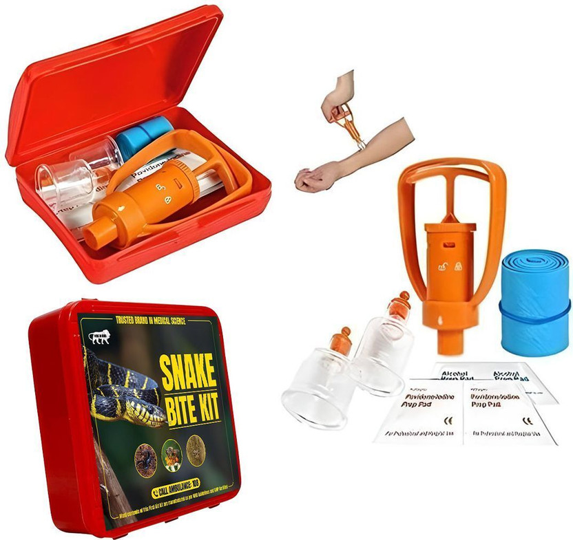 digitalzap Snake Bite Suction Pump Kit First Aid Kit(Home, Workplace)