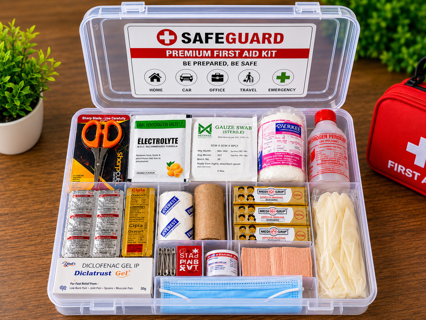 Lifegurd IM001 First Aid Kit(Home, Sports and Fitness, Vehicle, Workplace)