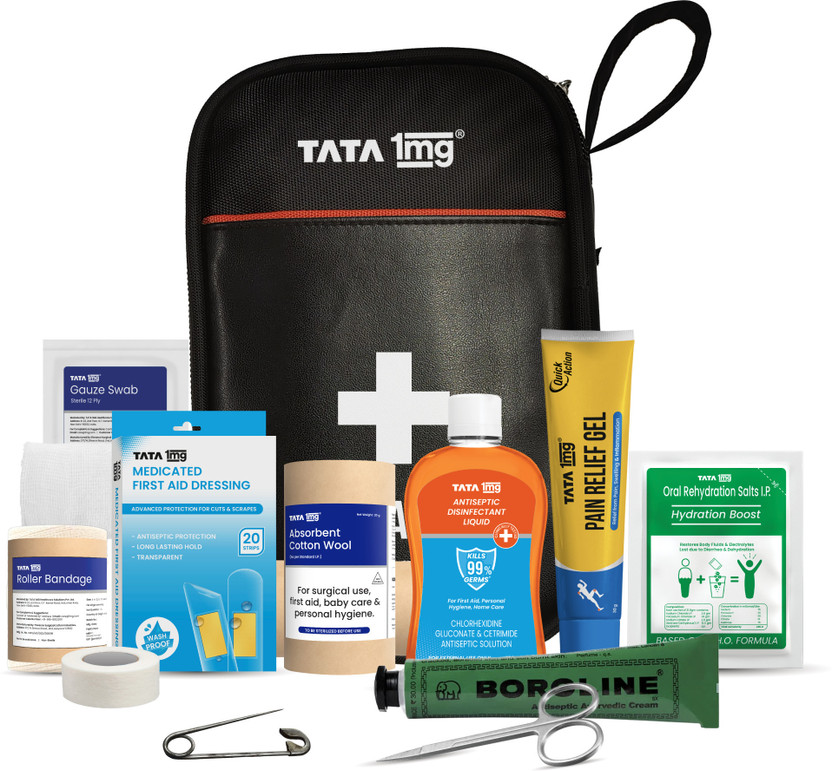 TATA 1mg T1MG/FA02 First Aid Kit(Home, Sports and Fitness, Vehicle, Workplace)