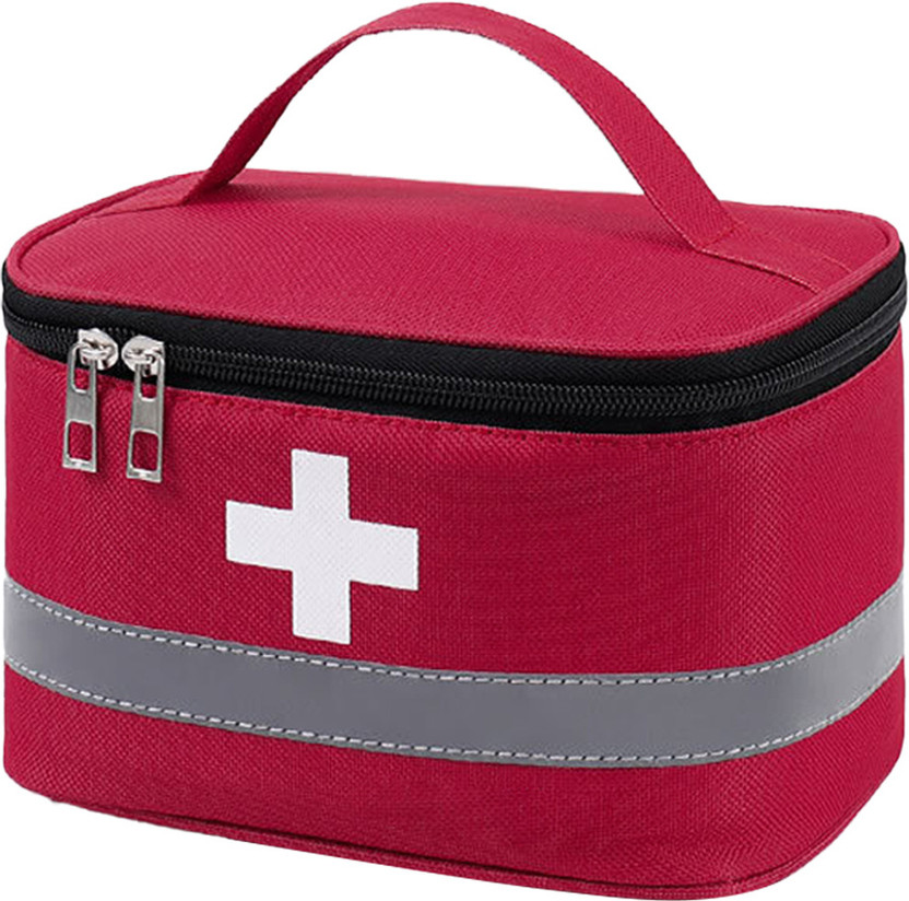 ShoppoStreet First Aid Kit Empty Medical Storage Bag Trauma Bag for Emergency First Aid Kits First Aid Kit(Home, Sports and Fitness, Vehicle, Workplace)