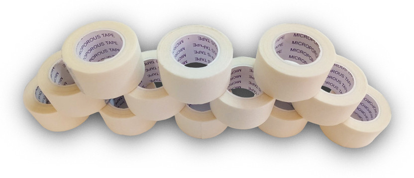 EASYAID Medical Microporous Adhesive Tape Hypoallergenic & Skin-Friendly First Aid Tape(Pack of 12)