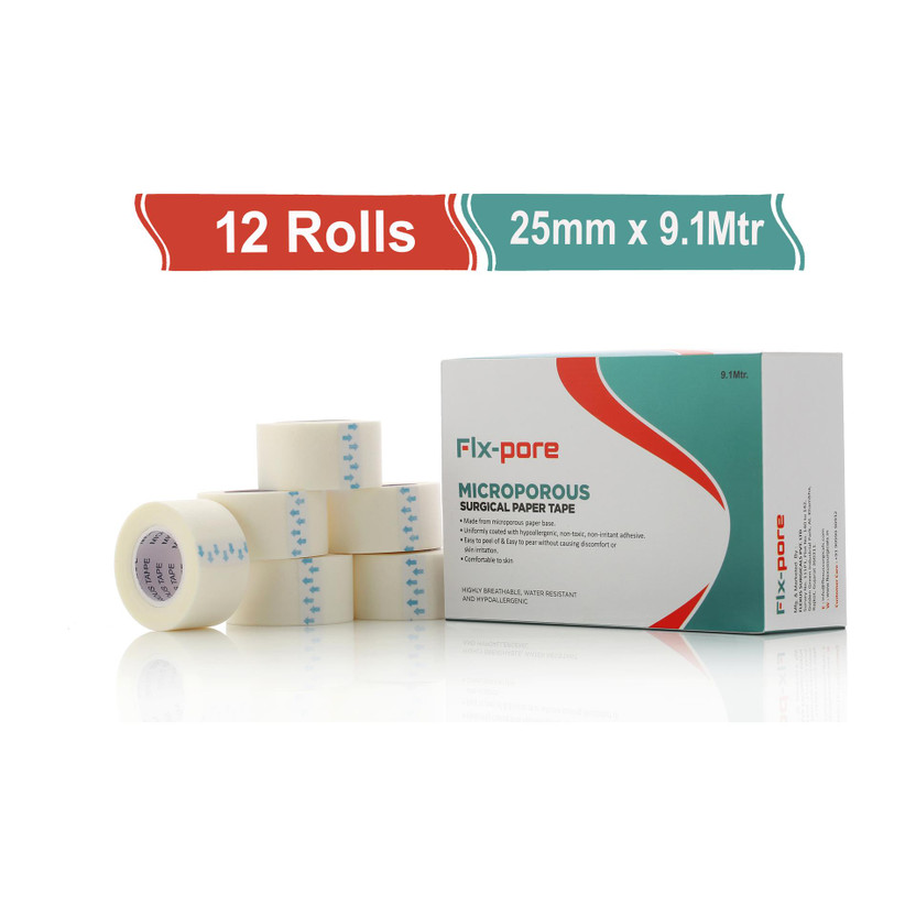 FLX-PORE FLX-PORE FLX PORE MICROPOROUS SURGICAL TAPE (PACK OF 12)(25MM*9.1M) First Aid Tape(Pack of 12) - Flipkart Deal