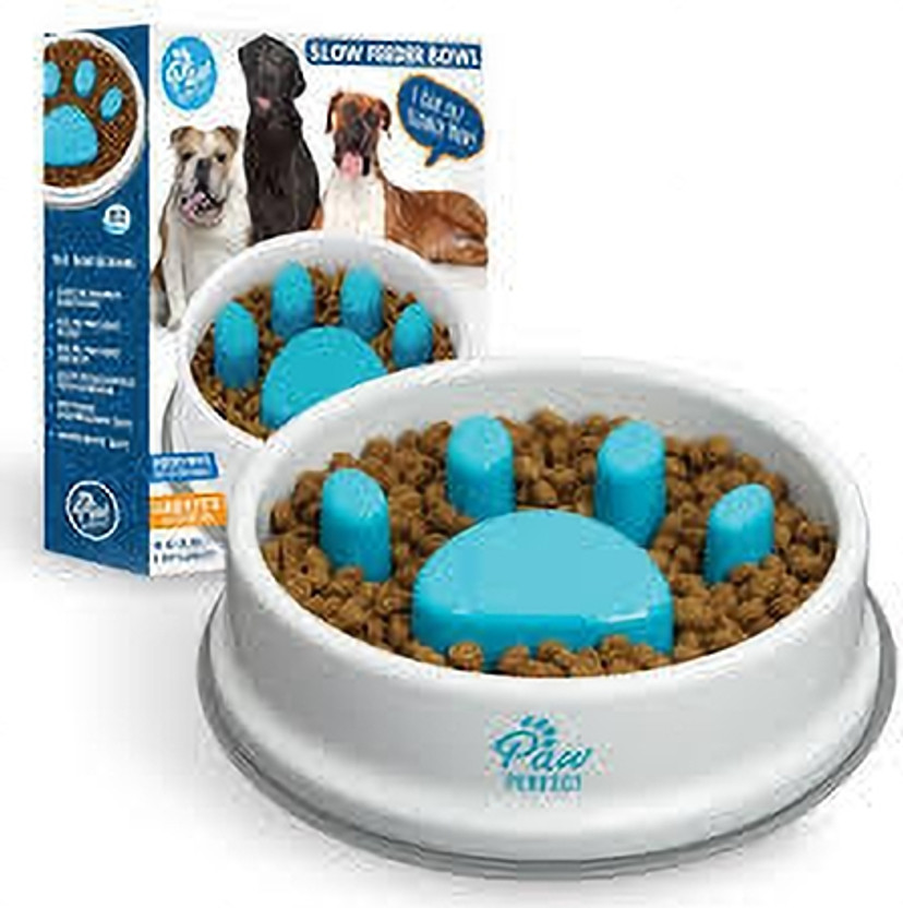 Wishbone PET SLOW FEEDER BOWL Slow Eating Non-Slip Washable Food Bowl Automatic Fish Feeder(250 g)