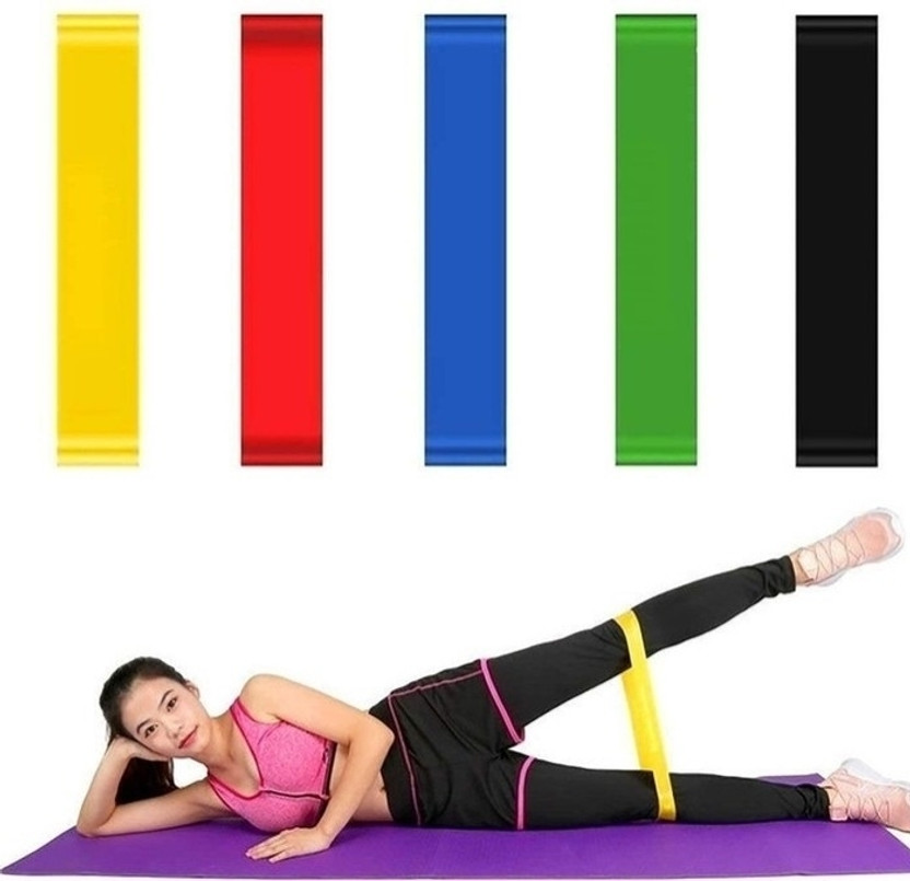gim Pro Loop Bands for Strength Training | Thick Crossfit Bands Pilates Band(Multicolor, Pack of 5)