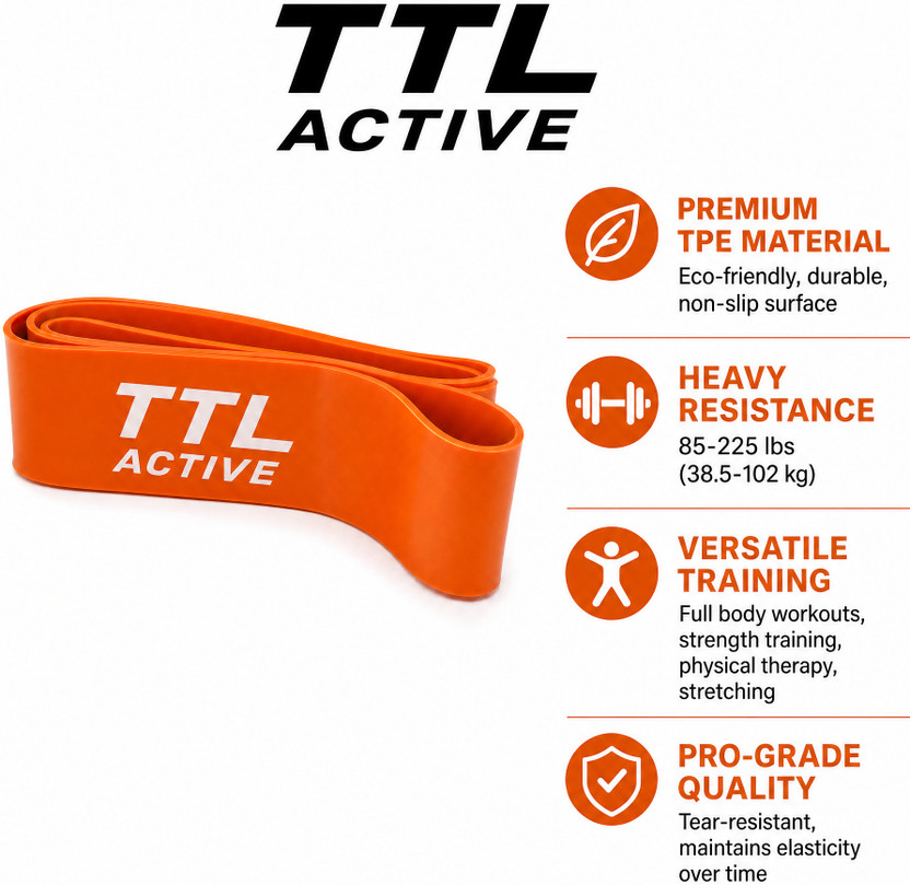 TTL TTL ACTIVE orange resistance band Resistance Band(Orange, Pack of 1) - Flipkart Deal