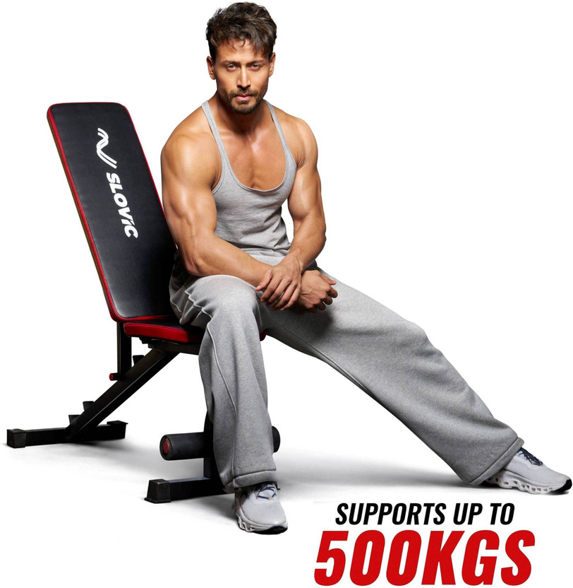 SLOVIC Fitness Bench for Home Gym | 7 Adjustable Positions | Full Body Workout Multipurpose Fitness Bench