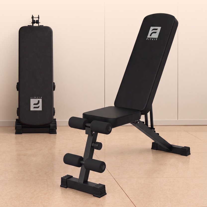 FITKIT FITKIT By Cult FKAB02 Adjustable & Foldable Home Workout Bench, 350kg Max Weight Multipurpose Fitness Bench - Flipkart Deal