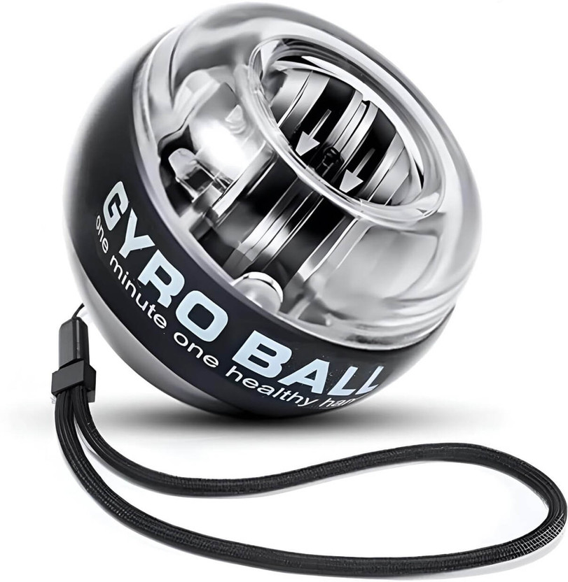 Voroly Gyro Ball Wrist Exerciser Wrist Strength Training Gyro Ball Hand Grip/Fitness Grip(Black)