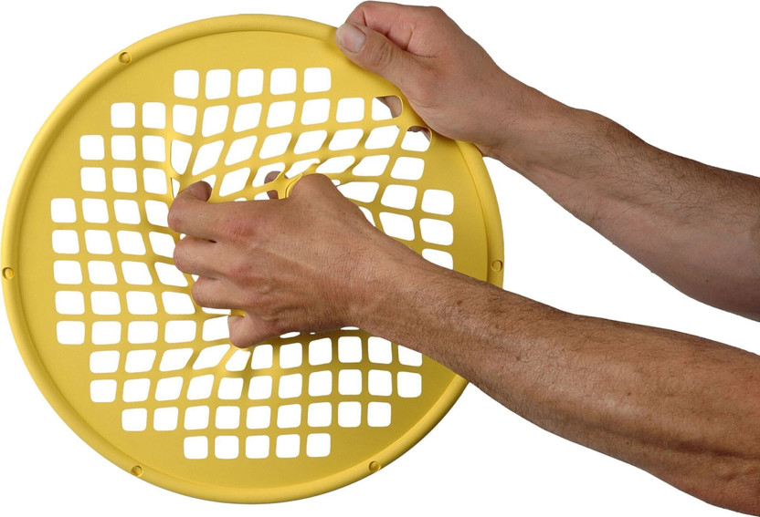 ACCO Power Web Hand Exerciser 14" | Power Web Exerciser for Grip Finger and Wrist Hand Grip/Fitness Grip(Yellow)