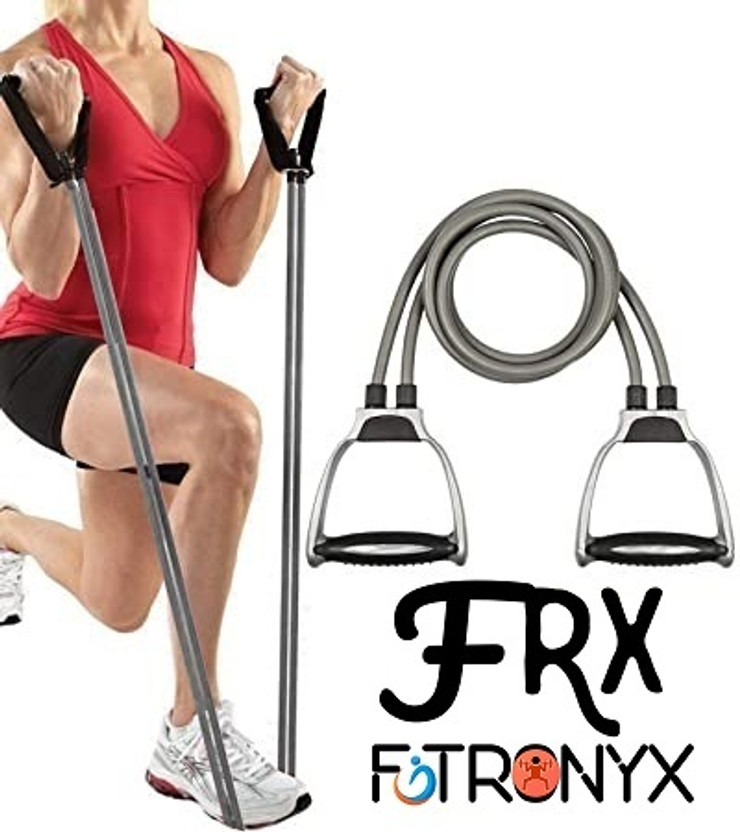PRODEALS DOUBLE Tube Exerciser for Men & Women Strength Training Home Gym Equipment Resistance Tube(Multicolor)