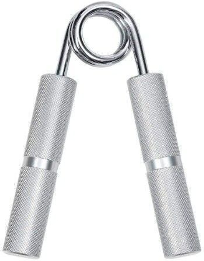 Alika ALIKAMetal Hand Strengthener Resistance Levels 150 Lbs Grip Trainer Hand Grip/Fitness Grip(Silver)