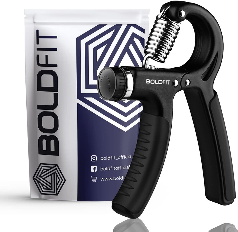 BOLDFIT Hand Grip Band For Gym Grip Strengthener Gym Hand Gripper For Men Women Forearm Hand Grip/Fitness Grip