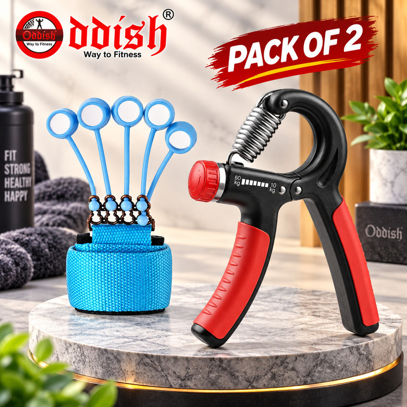 Oddish Combo Finger Exerciser&Hand Grip Exerciser for Muscle Buildind & Injury Recovery Hand Grip/Fitness Grip