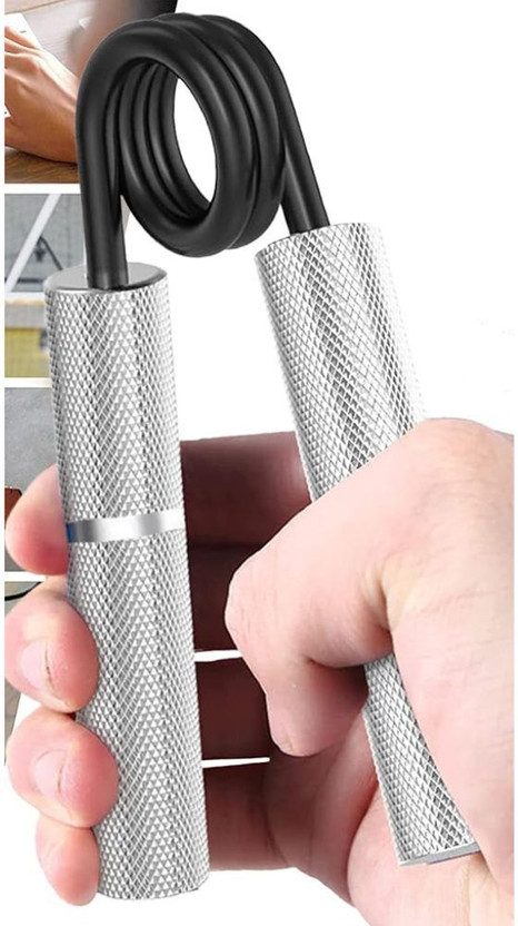 Comfortinglives Metal Fitness Gripper 150 LBS Hand Strengthener Gym Tool Hand Grip/Fitness Grip(Silver)