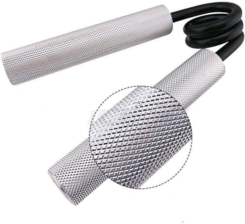 Comfortinglives Metal Fitness Grip 150 LBS Heavy Duty Hand Strength Trainer Tool Hand Grip/Fitness Grip(Silver)