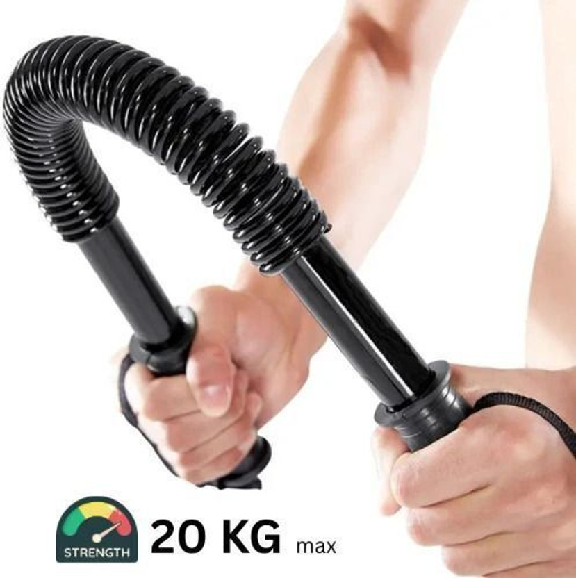 Fitness Scout Power Twister Bar Super Heavy Duty for Upper Body Arm Strengthening Gym Home Hand Grip/Fitness Grip(Black)