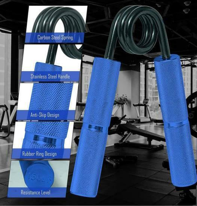GROVER SPORTS Metal Heavy Hand Gripper (Blue) Hand Grip/Fitness Grip