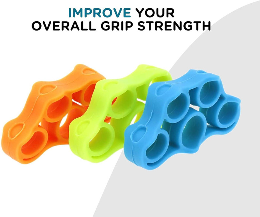 GJSHOP Hand Grip Strengthener Finger with Different Resistance Level Hand Grip/Fitness Grip(Multicolor)