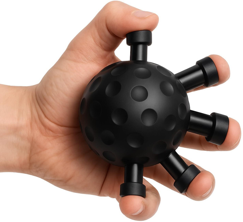 primetreads Heavy Hand Grip Ball for Finger black Hand Grip/Fitness Grip(Black)