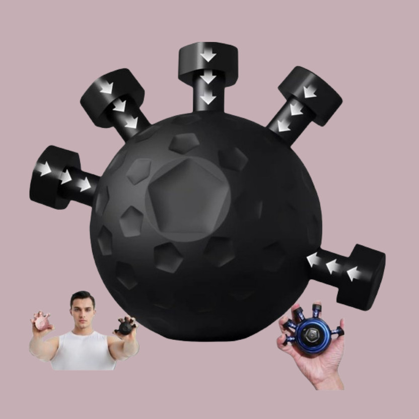 Jrvent Finger Resistance Tool for Improved Hand Grasp Hand Grip/Fitness Grip(Black)