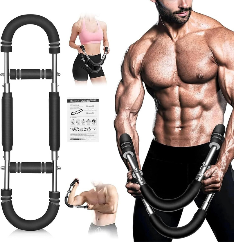 KB CREATION Twister Arm Trainer, Adjustable Spring Chest Expander and Forearm Strengthener Hand Grip/Fitness Grip