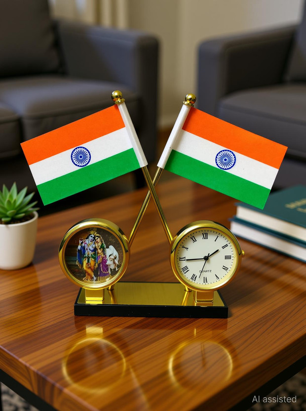 India India Car Dashboard Flag 8.9 cm x 12.7 cm by Voyo(Rayon) - Flipkart Deal