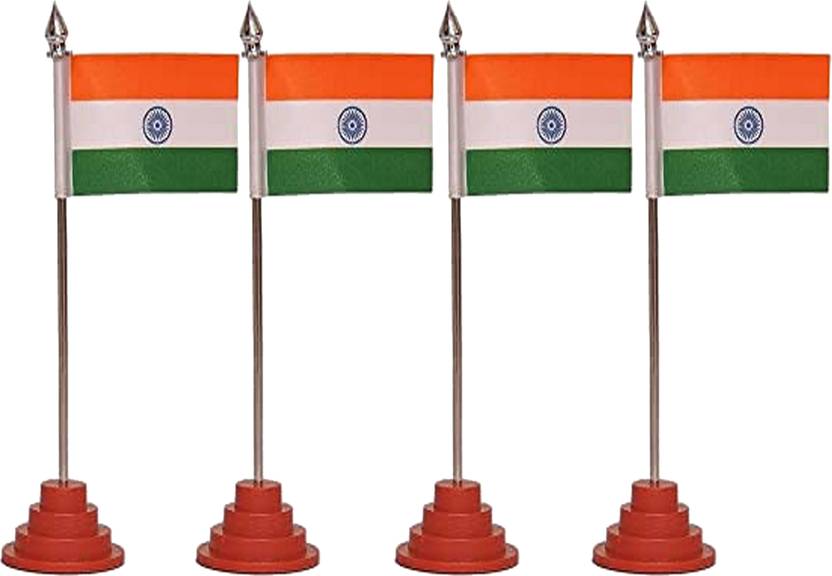 Ds Company Indian Flag Rectangle Car Dashboard Flag Flag Price in India