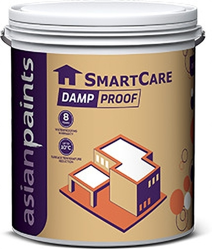 Asian Paints SmartCare Damp Proof For Terrace & Wall Waterproofing White Functional Wall Paint(1 L)